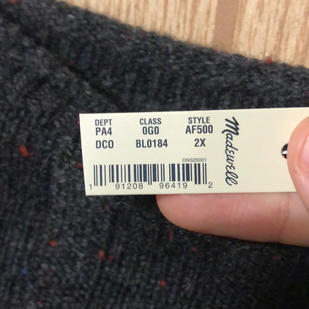 🍀Madewell Donegal Rolled Mockneck Sweater Dress - Picture 6 of 7